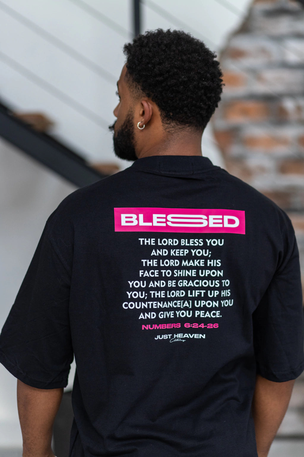 CAMISETA OVERSIZED JUST HEAVEN BLESSED NUMBERS