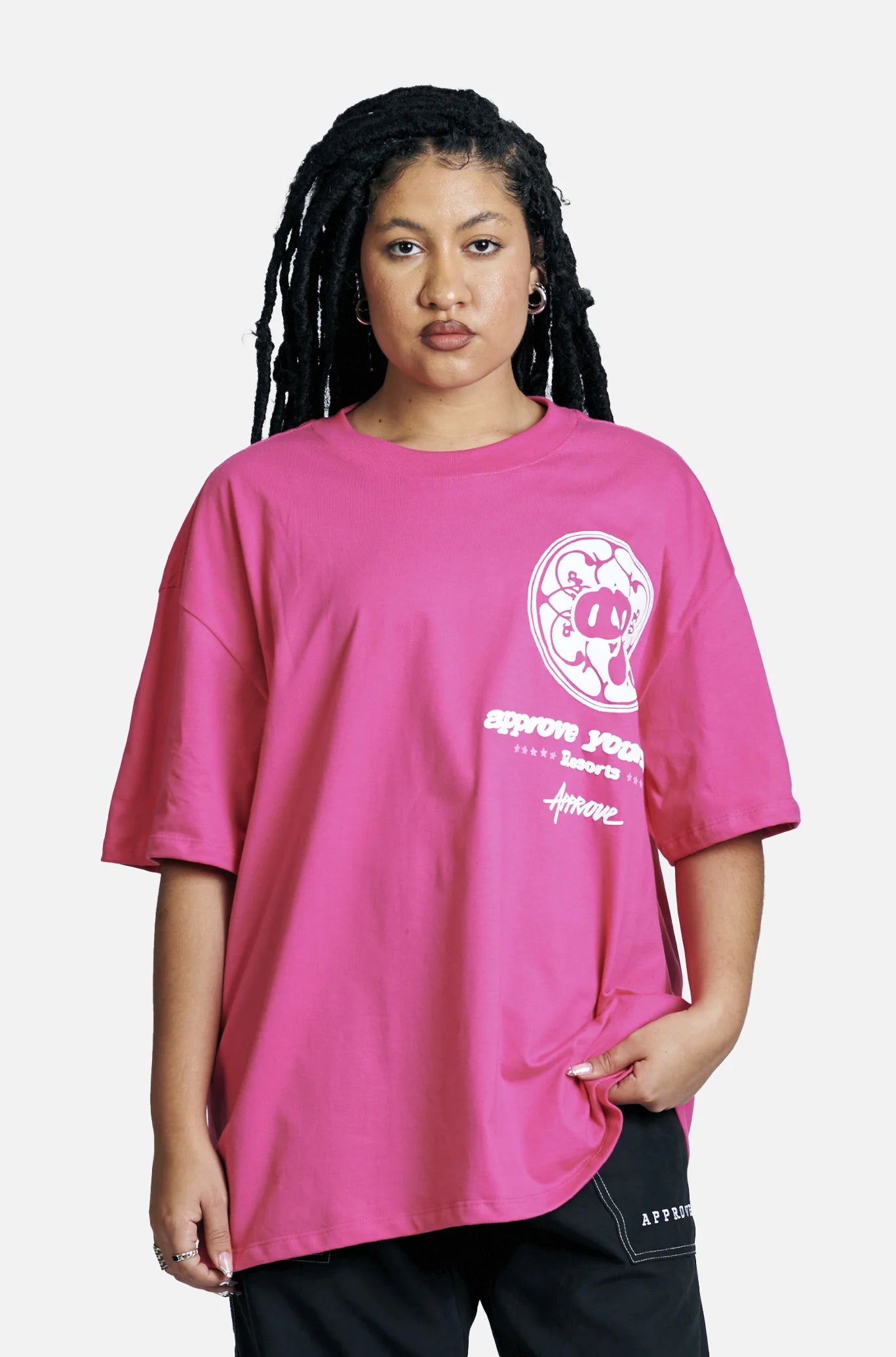 7472 - CAMISETA HUGE APPROVE RESORT PINK